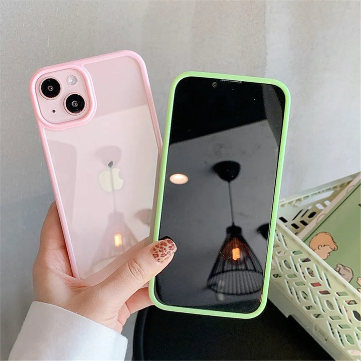 Candy Shockproof Silicone Bumper Case For iPhone